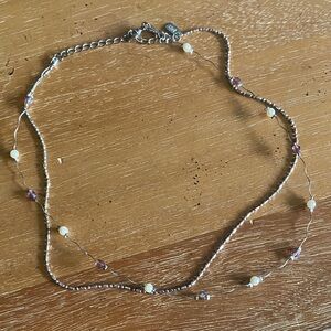 Elegant Silver and Pearl Necklace